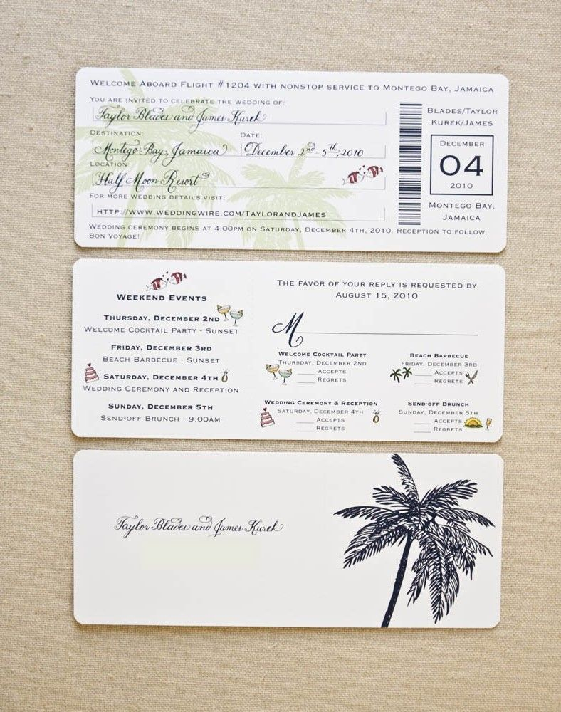 Hawaiian Wedding Invitation Templates • Invitation Template Ideas