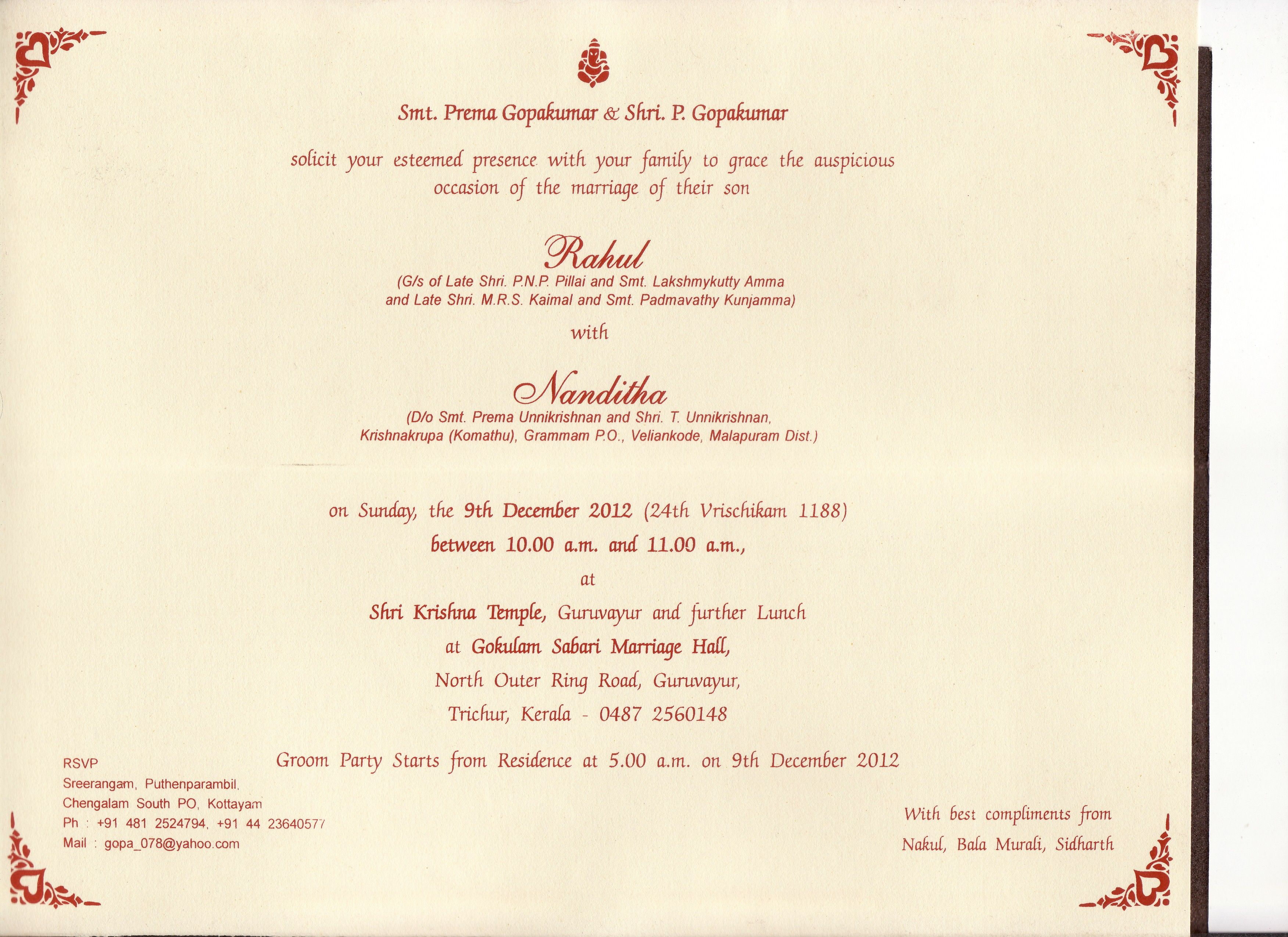 Image Search Wedding Invitation Letter Format Kerala Kausal In for dimensions 3504 X 2548