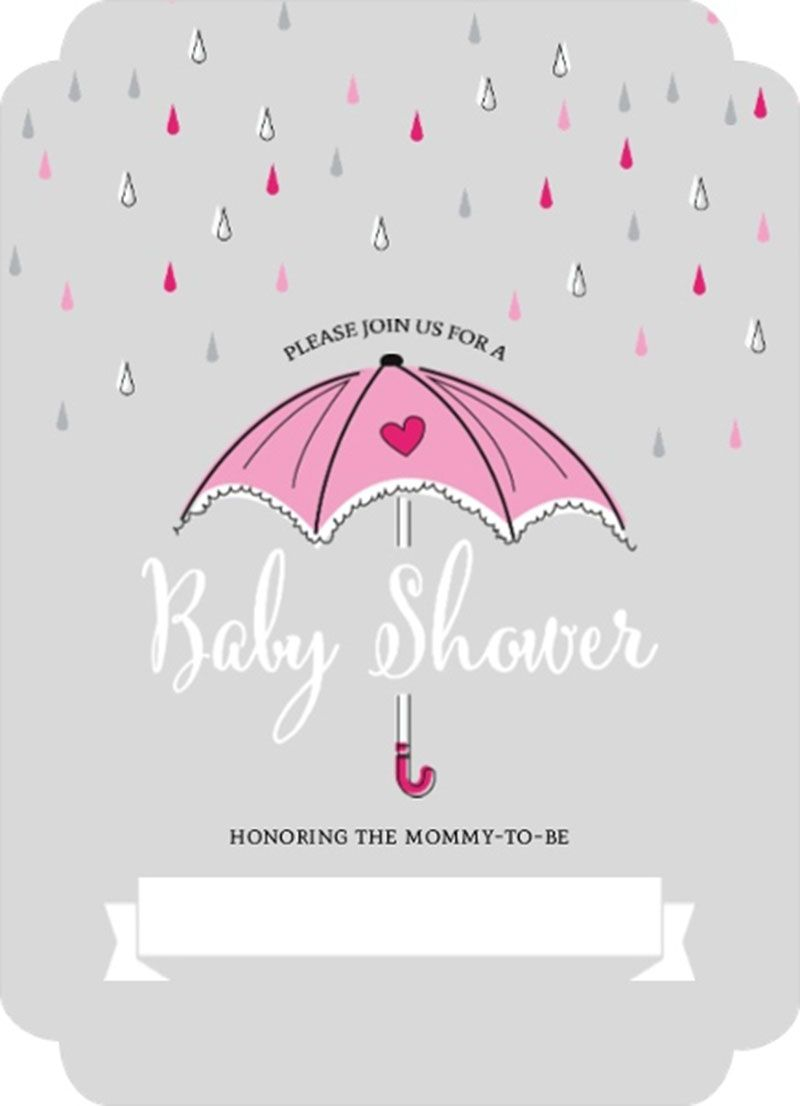 Interesting Pink Umbrella And Rain Drops Fill In Blank Ba Shower in measurements 800 X 1106