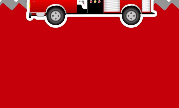 Invitation Fire Truck Invitation Template inside dimensions 1500 X 2100