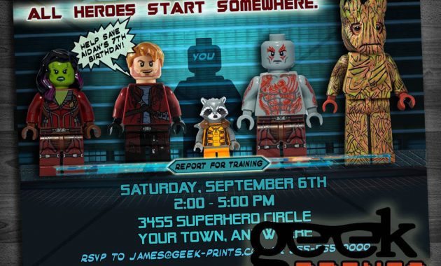 Invitation Ideas Guardians Of The Galaxy Invitation Template in dimensions 1024 X 768