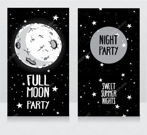 Invitation Template To Full Moon Party Stock Vector Ghouliirina in measurements 1023 X 943