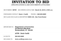 Invitation To Bid Letter Template Examples Letter Template Collection regarding sizing 1275 X 1650