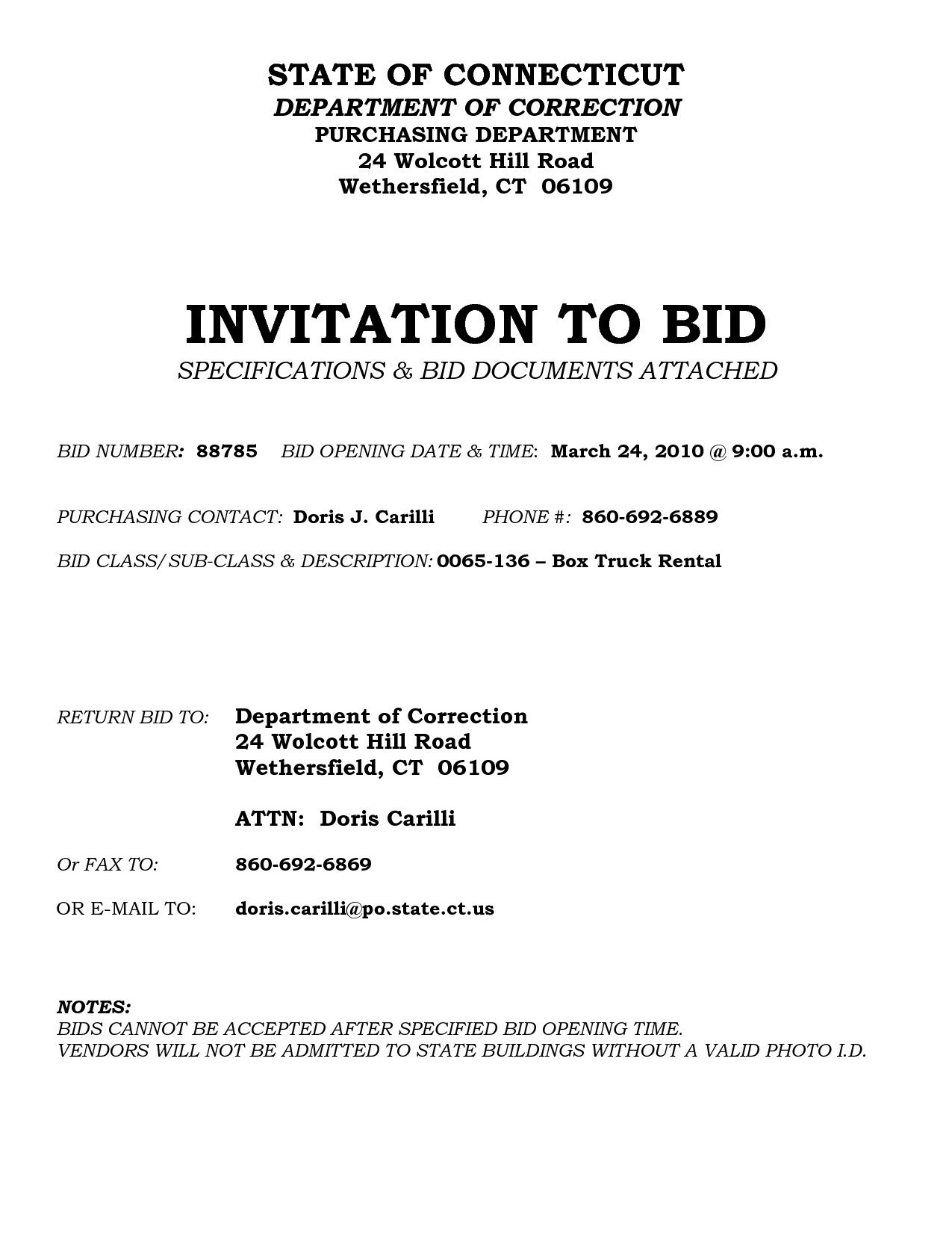 Invitation To Bid Letter Template Examples Letter Template Collection regarding sizing 1275 X 1650