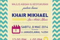 Invite For Aqiqah Undangan Aqiqah In 2018 Invitations pertaining to sizing 1129 X 1600