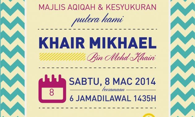 Invite For Aqiqah Undangan Aqiqah In 2018 Invitations pertaining to sizing 1129 X 1600