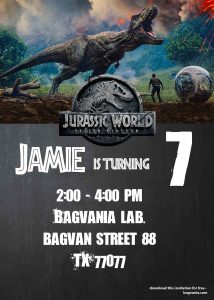 Jurassic World Fallen Kingdom Birthday Party Ideas Free in sizing 1500 X 2100