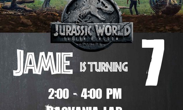 Jurassic World Fallen Kingdom Birthday Party Ideas Free in sizing 1500 X 2100