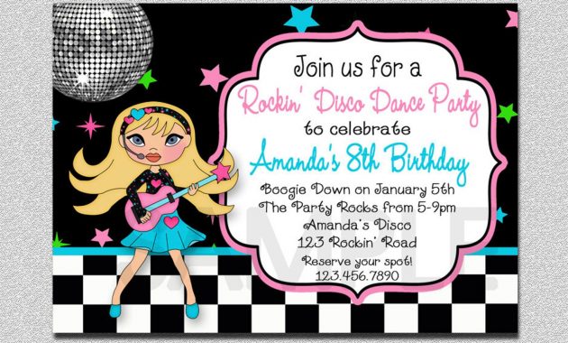 Karaoke Birthday Party Invitations Marvelous Free Printable Sample with proportions 1500 X 1071