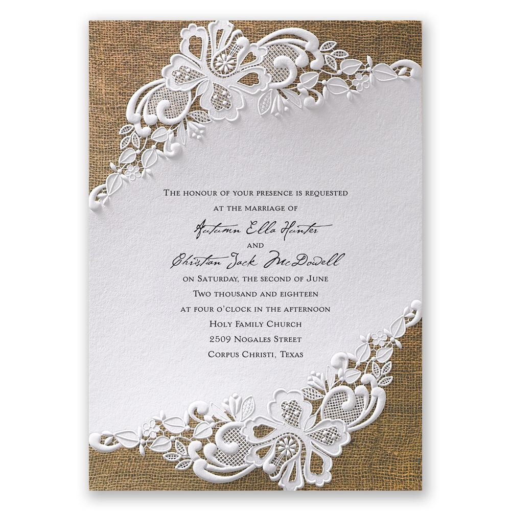 Lacy Dream Invitation Invitations Dawn with sizing 1000 X 1000