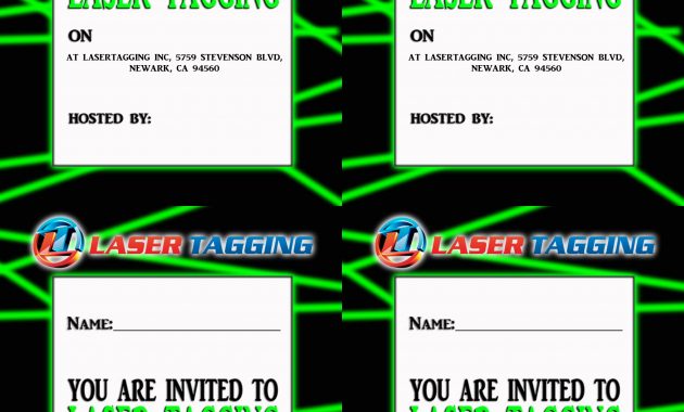 Laser Tag Free Printables Laser Tag Invitations Printable Free with measurements 2550 X 3300