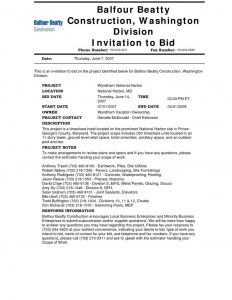 Letter Of Invitation To Bid Template Valid Invitation To Bid in measurements 791 X 1024