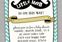 Little Man Ba Shower Invitations Little Man Ba Shower with measurements 1125 X 1500