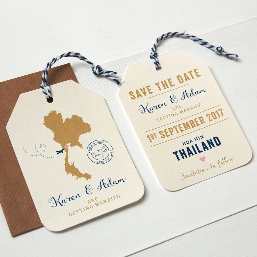 Location Wedding Abroad Save The Date Luggage Tag In 2018 Wedding pertaining to measurements 900 X 900