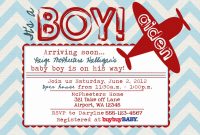 Lovely Airplane Ba Shower Invitation Wording within sizing 1425 X 1017