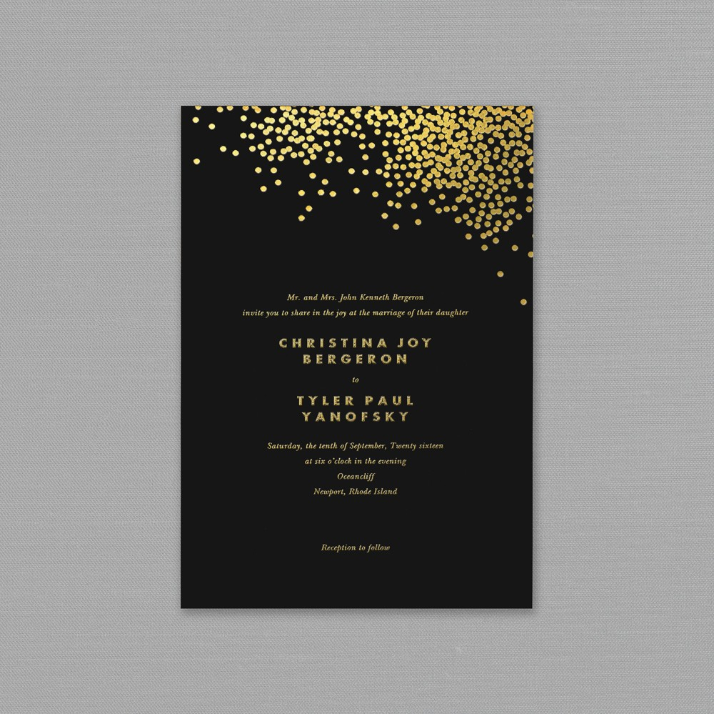 Luxury Black And Gold Invitation Template Vintage White Sample Of intended for dimensions 1000 X 999