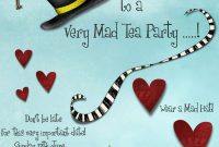 Mad Hatters Tea Party Invitation Template Free Tea Party in measurements 1050 X 1550