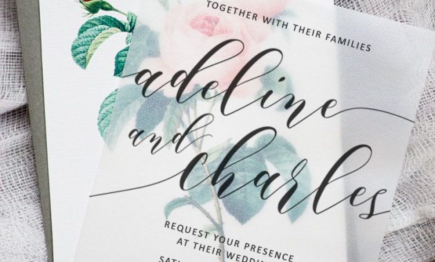 Make These Sweet Floral Wedding Invitations Using Nothing More Than regarding proportions 750 X 1125