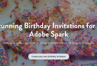 Make Your Own Birthday Invitations For Free Adobe Spark with regard to measurements 2786 X 830