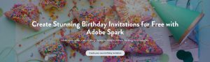 Make Your Own Birthday Invitations For Free Adobe Spark with regard to measurements 2786 X 830