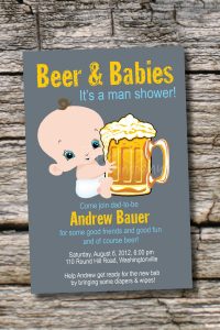 Man Shower Beer And Babies Diaper Party Invitation Printable regarding sizing 1000 X 1500