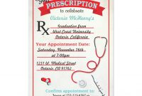 Medical Graduation Prescription Pad Invitation Invitation with proportions 1104 X 1104