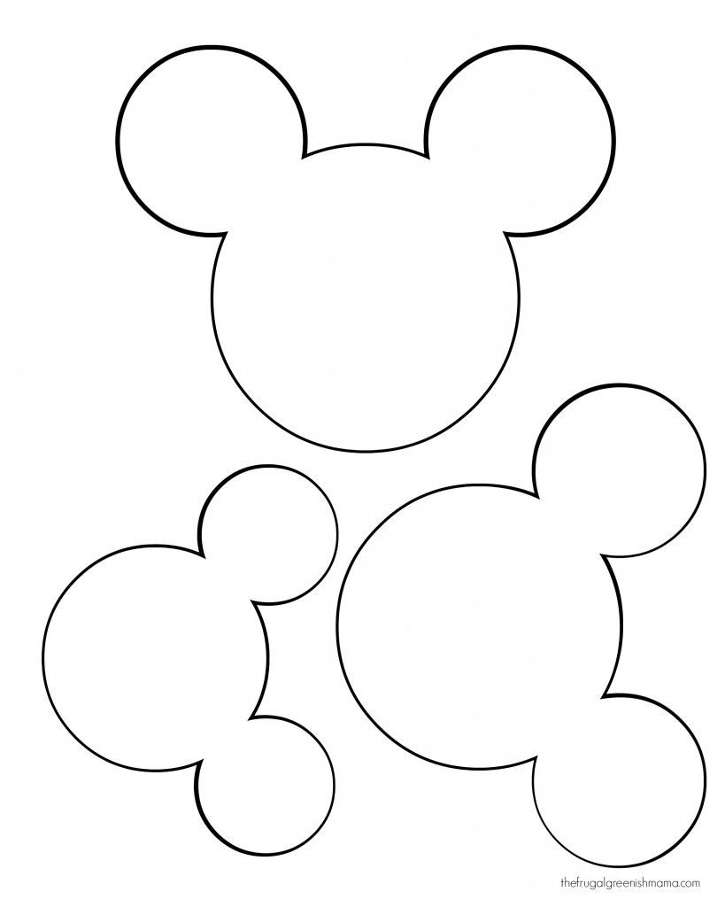 Mickey Head Template Crafts In 2018 with regard to dimensions 819 X 1024