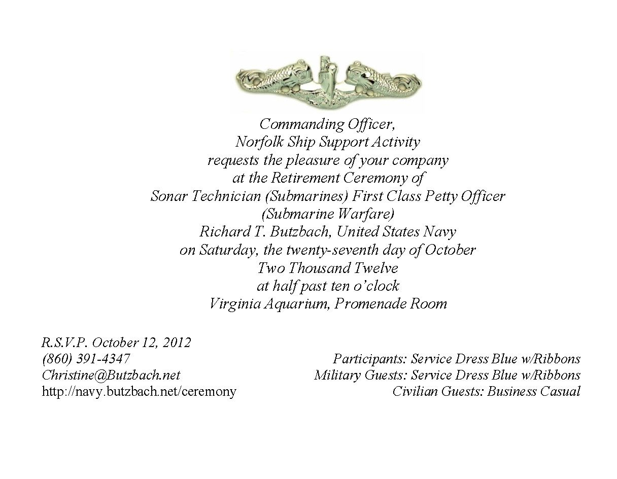 Military Retirement Ceremony Invitations Party Invitations Ideas within sizing 1216 X 944