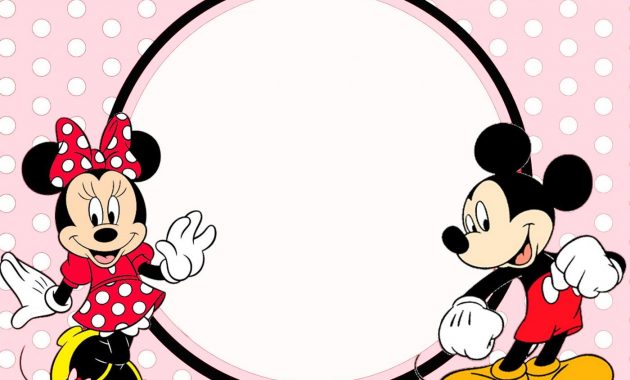 Minnie And Mickey Invitation Template Coolest Invitation Templates with regard to size 1400 X 1000