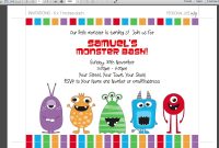 Monster Birthday Invitations Monster Birthday Invitations With for size 1920 X 1080