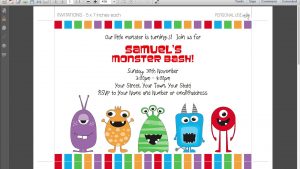Monster Birthday Invitations Monster Birthday Invitations With for size 1920 X 1080