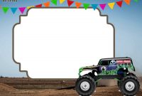 Monster Trucks Invitation Templates Free Printable Free within sizing 2100 X 1500