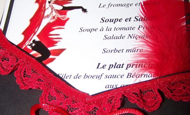 Moulin Rouge Can Can Parisian Or French Menu Or Invite 12 Black regarding sizing 1920 X 2880