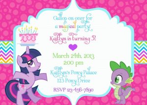 My Little Pony Birthday Invitation Wording Party My Little Pony with size 1050 X 750