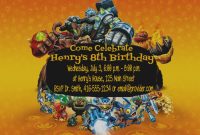 New Of Skylanders Birthday Invitations Template Party Need Help For with dimensions 1518 X 990