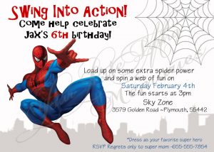 New Spiderman Birthday Invitation Card Template 4k Invitations in proportions 1365 X 975