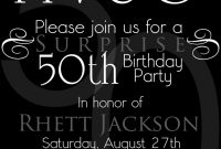 Nice The 50th Birthday Invitation Template Free Templates intended for dimensions 1071 X 1500