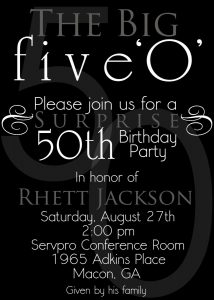 Nice The 50th Birthday Invitation Template Free Templates intended for dimensions 1071 X 1500