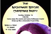 Nightmare Before Christmas Invitations Templates Free Amazing Jack with measurements 750 X 1050