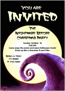 Nightmare Before Christmas Invitations Templates Free Amazing Jack with measurements 750 X 1050