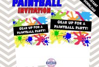 Paintball Party Invitation Template Instant Download Etsy inside proportions 1500 X 1125