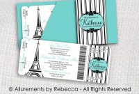 Paris Boarding Pass Invitations Tiffany Allurementsrebecca for dimensions 1500 X 1181