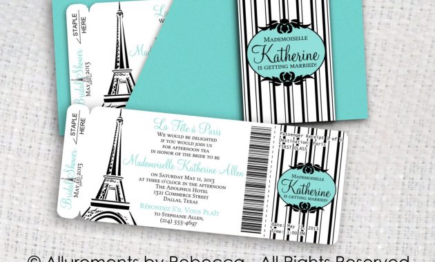 Paris Boarding Pass Invitations Tiffany Allurementsrebecca for dimensions 1500 X 1181