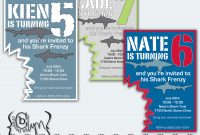 Party Invitation Template Shark Party Invitations Invitation with size 1500 X 1209