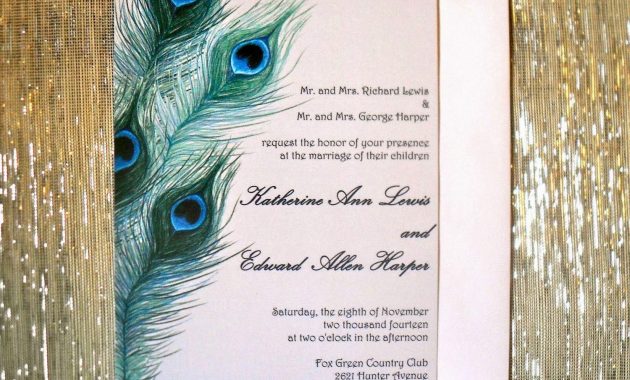 Peacock Invitation Cards Peacock Wedding Invites Etsy Superb for dimensions 1500 X 1322