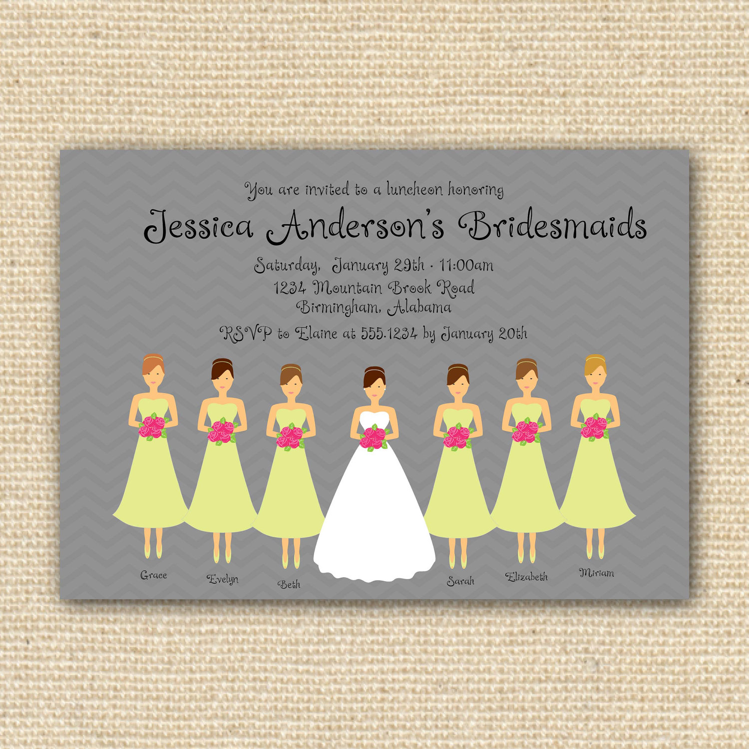 Photo Bridesmaid Luncheon Invitation Sayings Bridesmaids Image within sizing 1500 X 1500