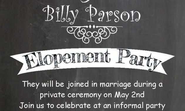 Pin Wwwpartyinvitations On Eloping Party Invitations with regard to sizing 750 X 1050