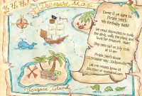 Pirate Treasure Map Invitation Lets Party Treasure Maps pertaining to measurements 1500 X 1071