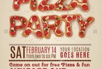 Pizza Party Invitation Template Free Invitation Templates Design with sizing 1159 X 1600