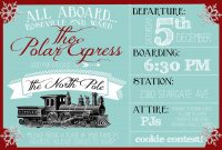 Polar Express Party Invitation Christmas Polar Express Party in measurements 1800 X 1200